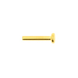 Titanium Labret Stud 3 mm Disc - Goud