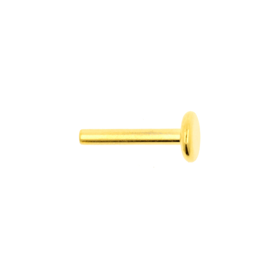 Titanium Labret Stud 4 mm Disc - Goud