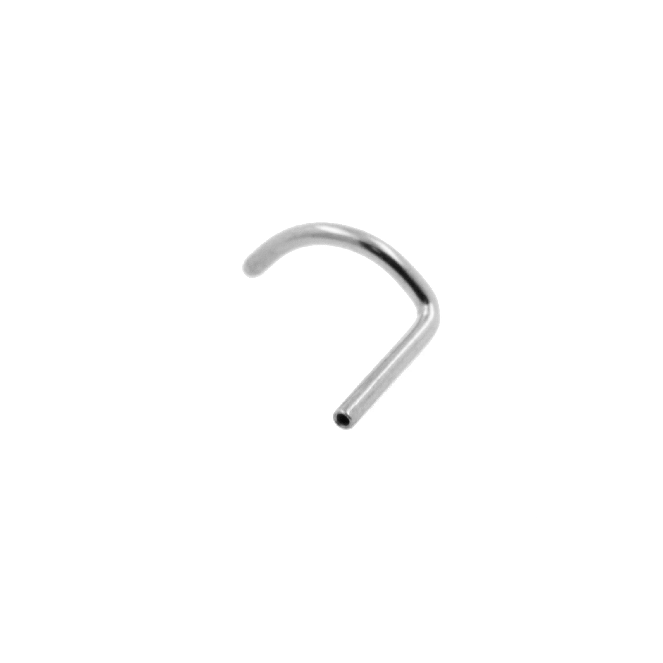Titanium Nose Stud - Silver