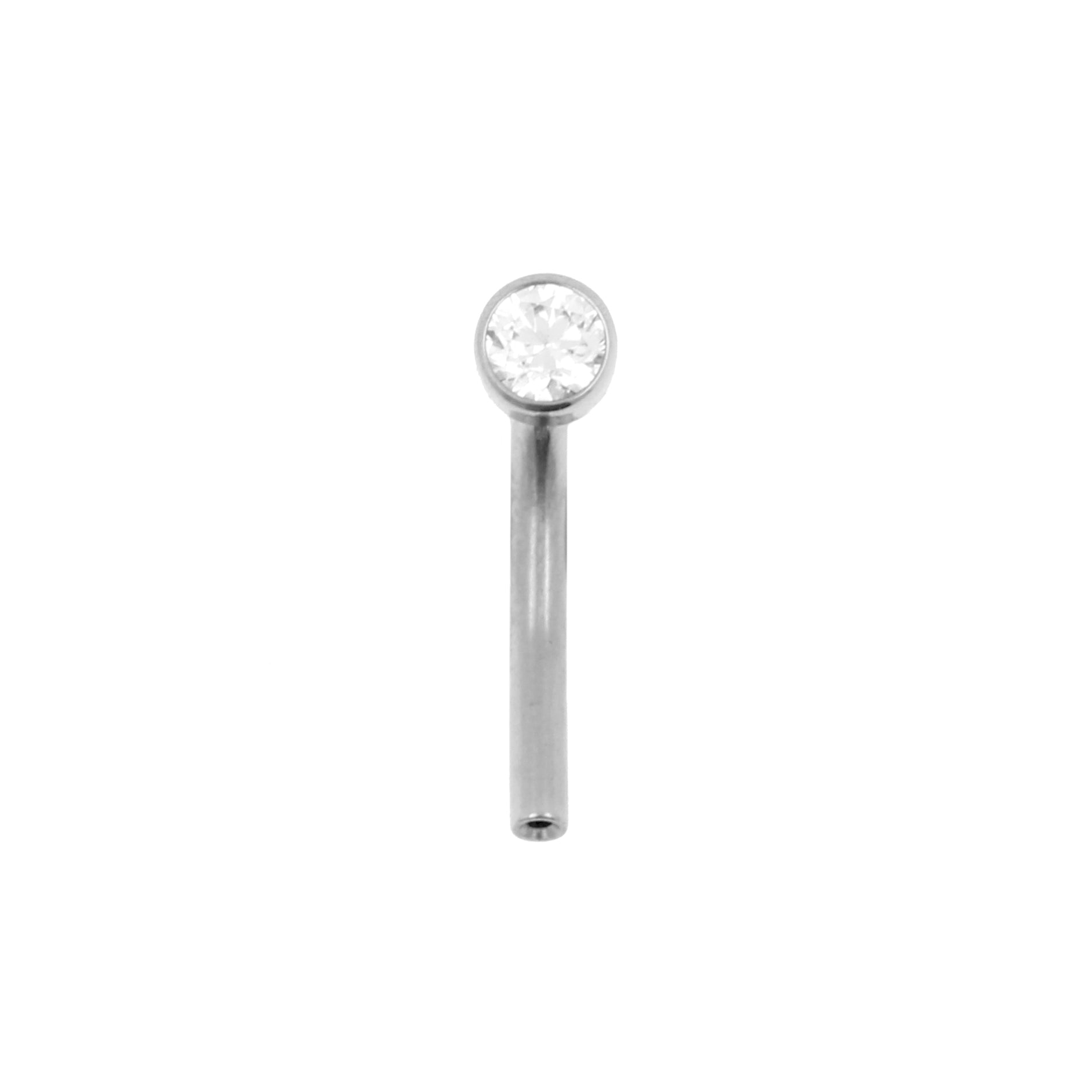 Titanium Rook Piercing Staafje - Zilver