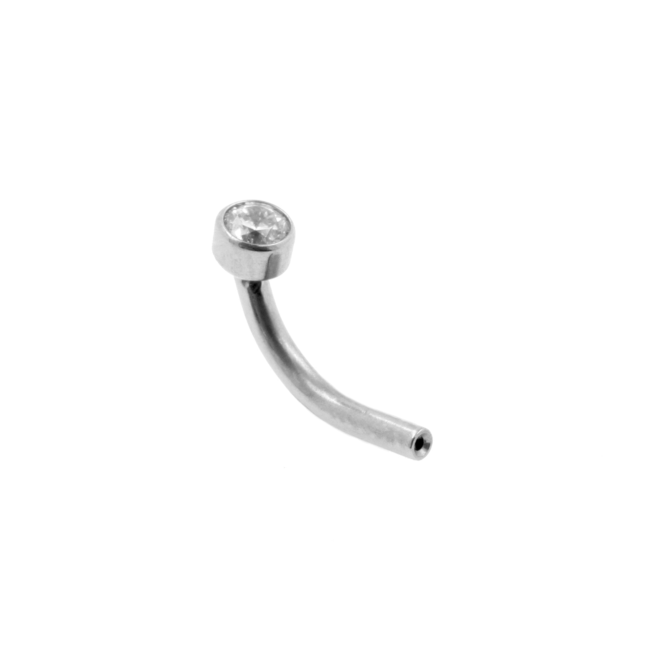 Titanium Rook Piercing Staafje - Zilver