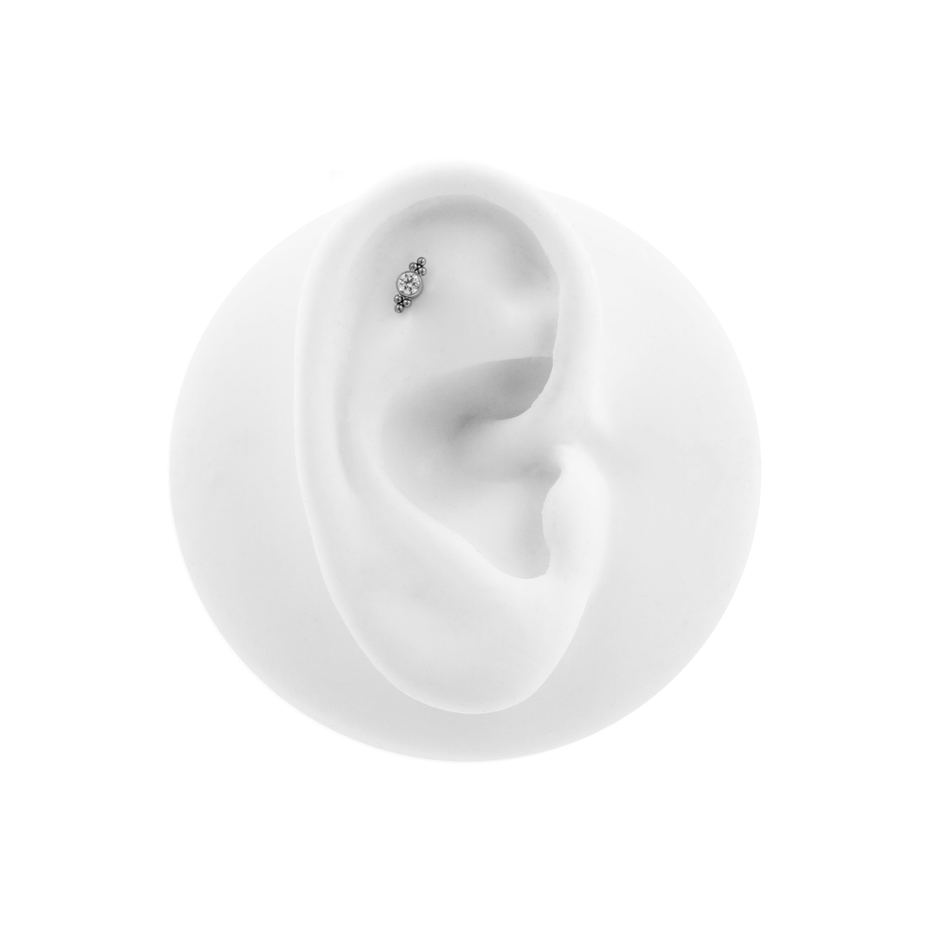 Titanium Zirconia Cluster - Silver