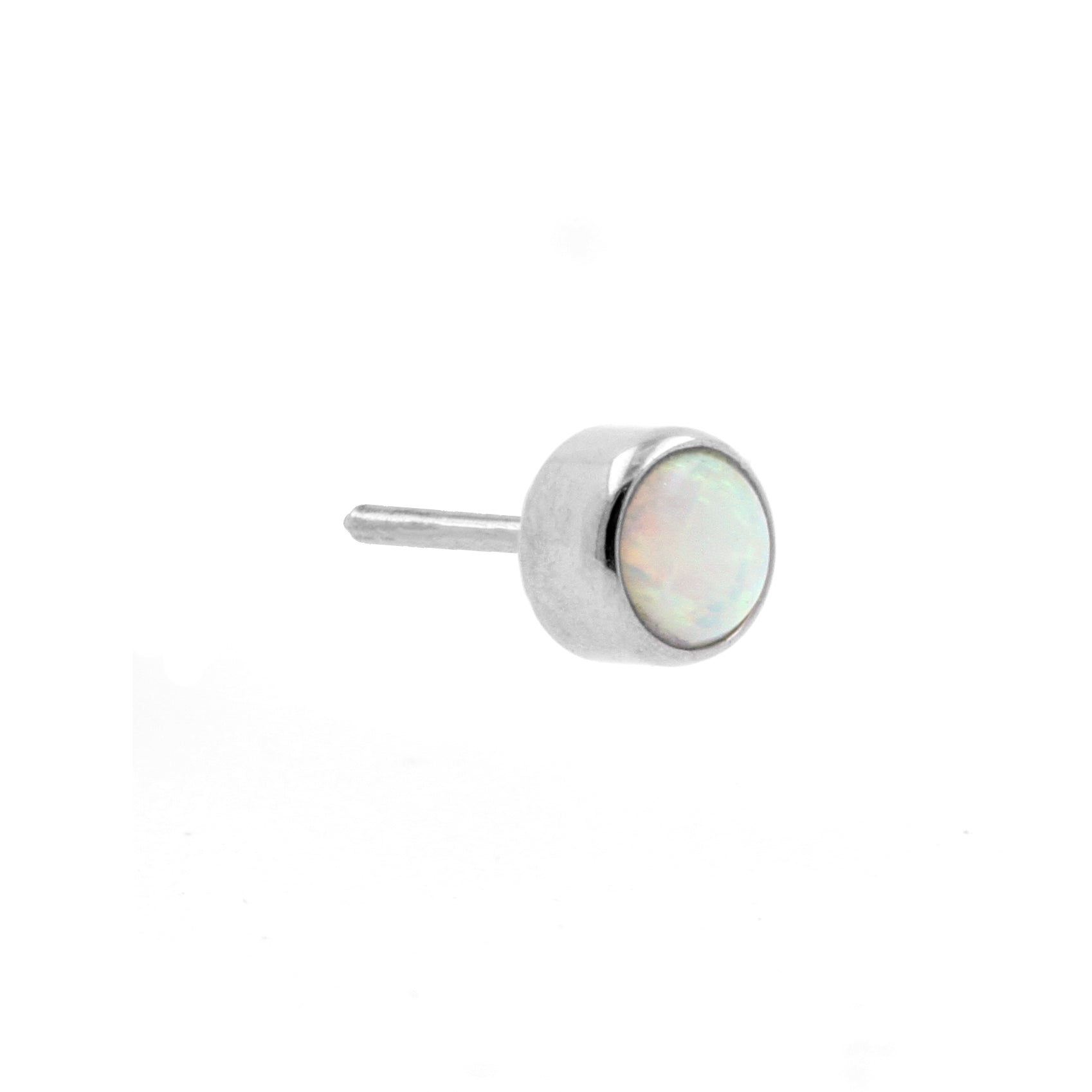 Titanium Opaal Disc - White Opal