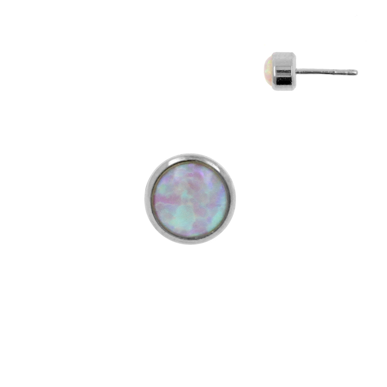 Titanium Opaal Disc - Pink Opal