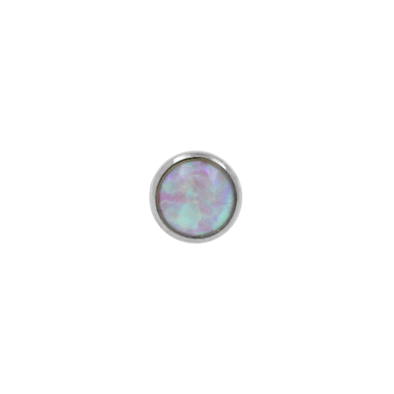 Titanium Opaal Disc - Pink Opal