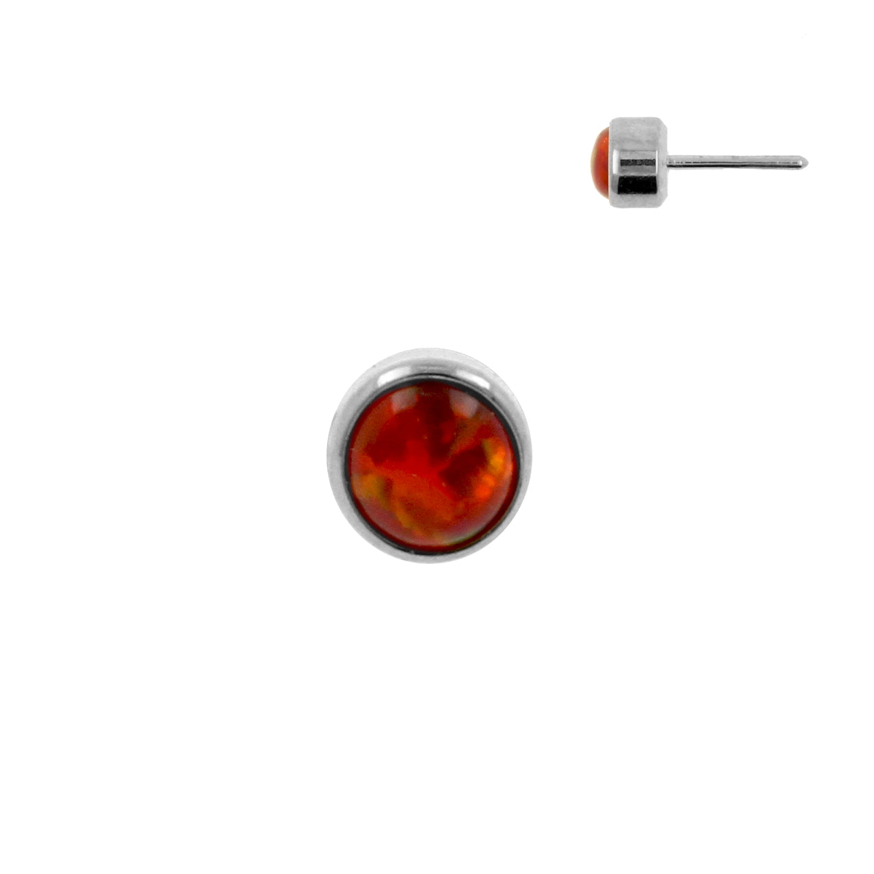 Titanium Opaal Disc - Red Opal