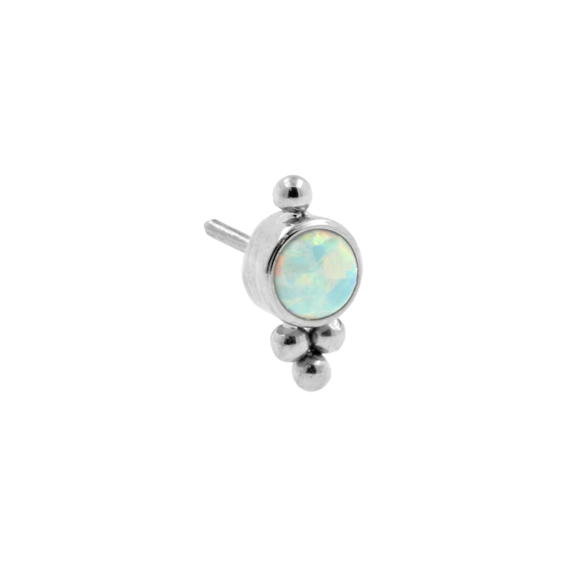 Titanium Opaal Cluster - Light Green Opal