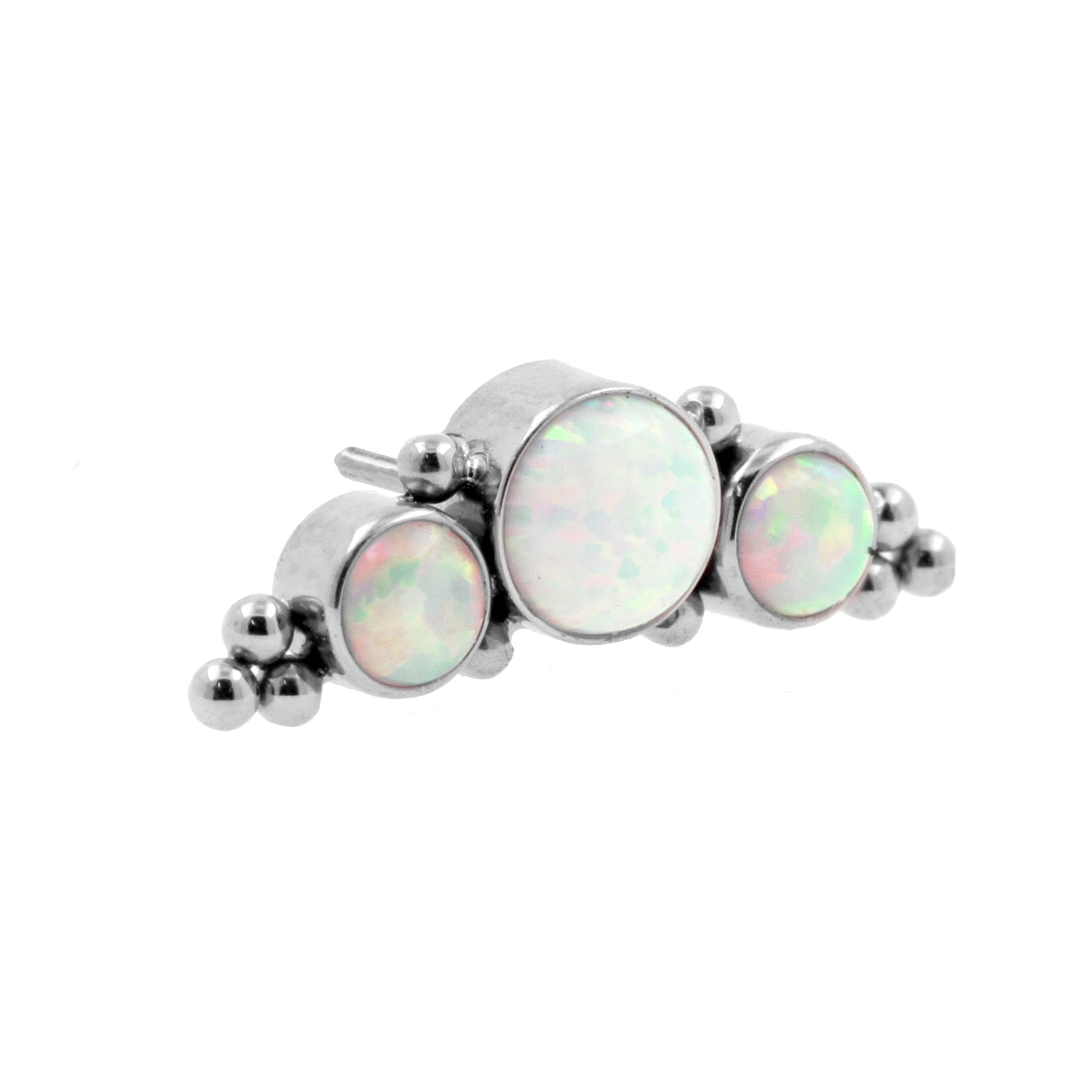 Titanium Opaal Cluster - White Opal