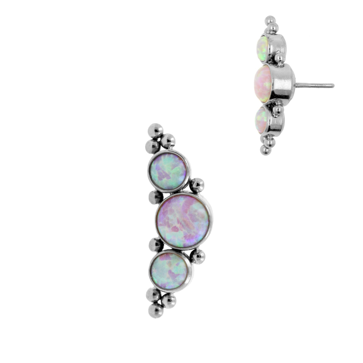 Titanium Opaal Cluster - Pink Opal