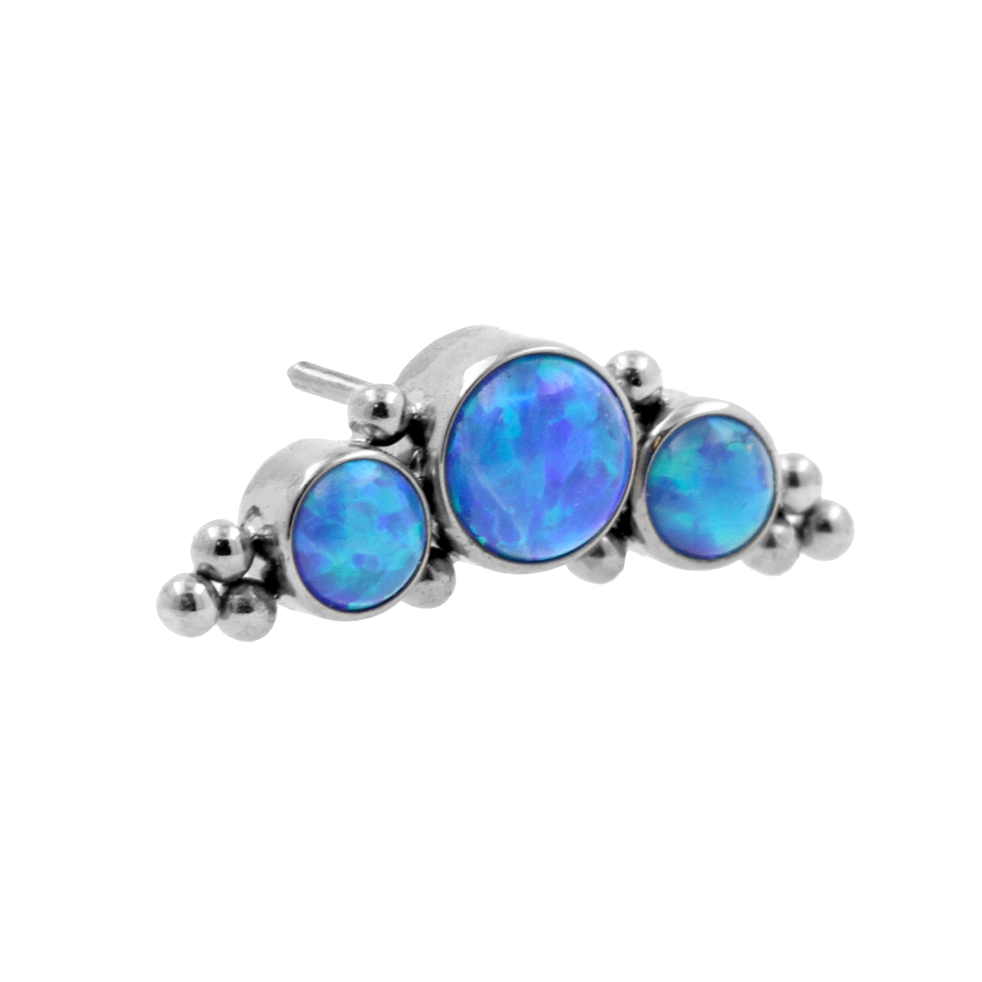 Titanium Opaal Cluster - Sapphire Blue Opal