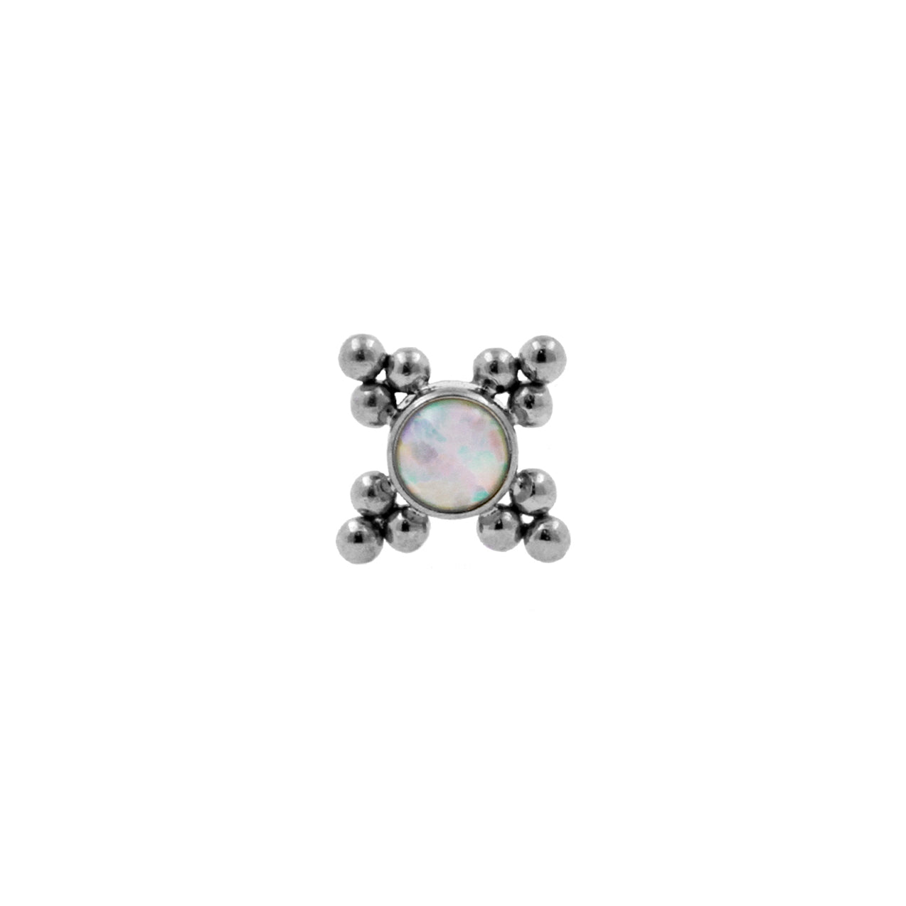 Titanium Opaal Cluster - White Opal