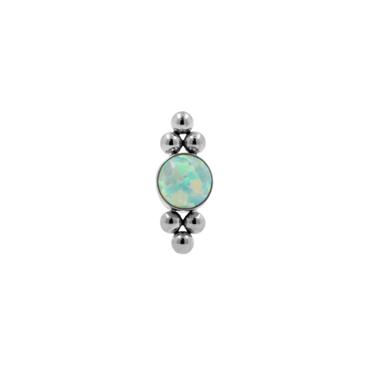 Titanium Opaal Cluster - Light Green Opal