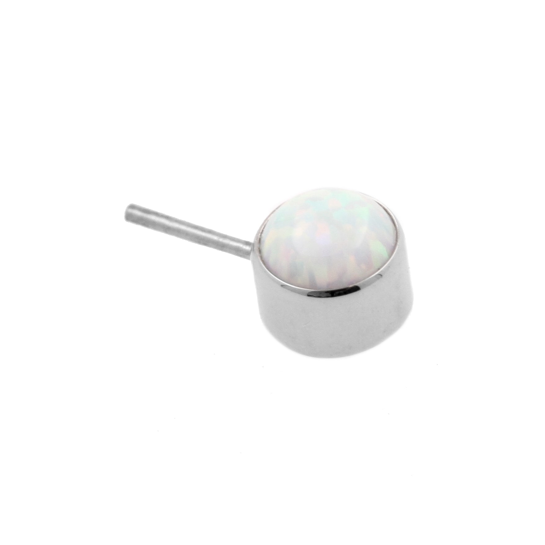 Titanium Opal Disc 90 Degrees - White Opal