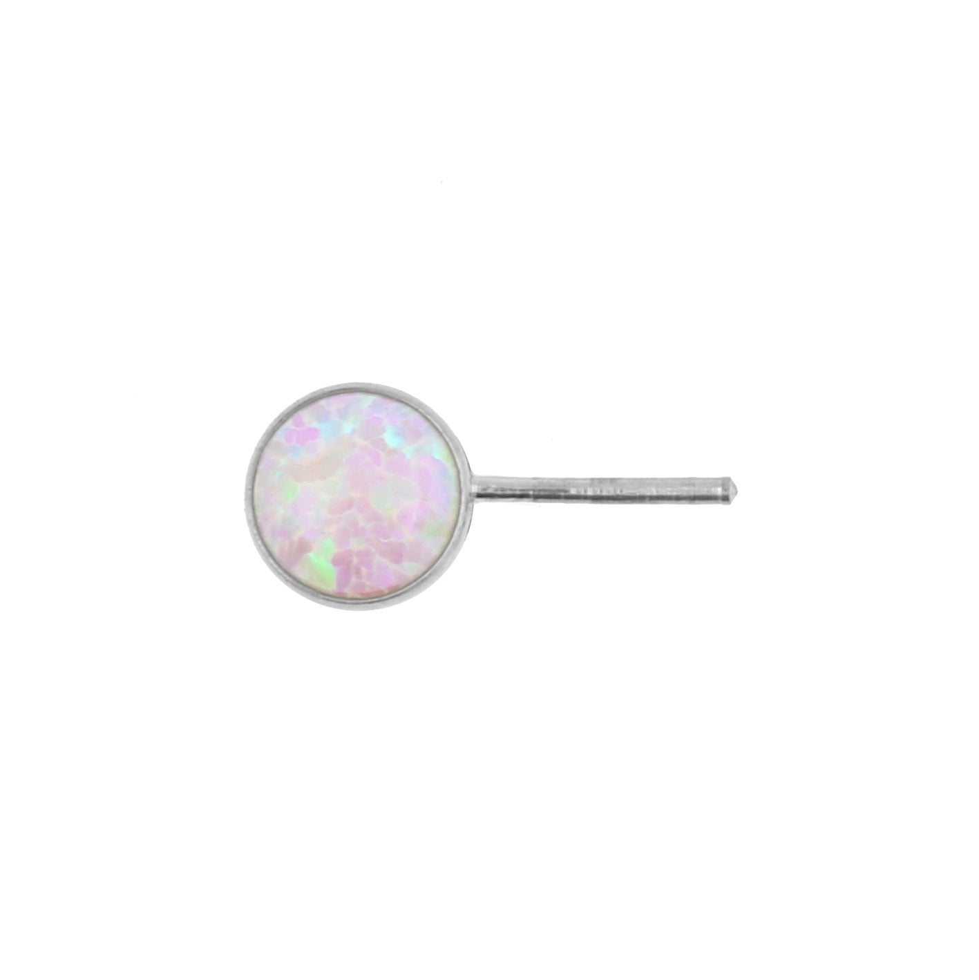 Titanium Opal Disc 90 Degrees - Pink Opal