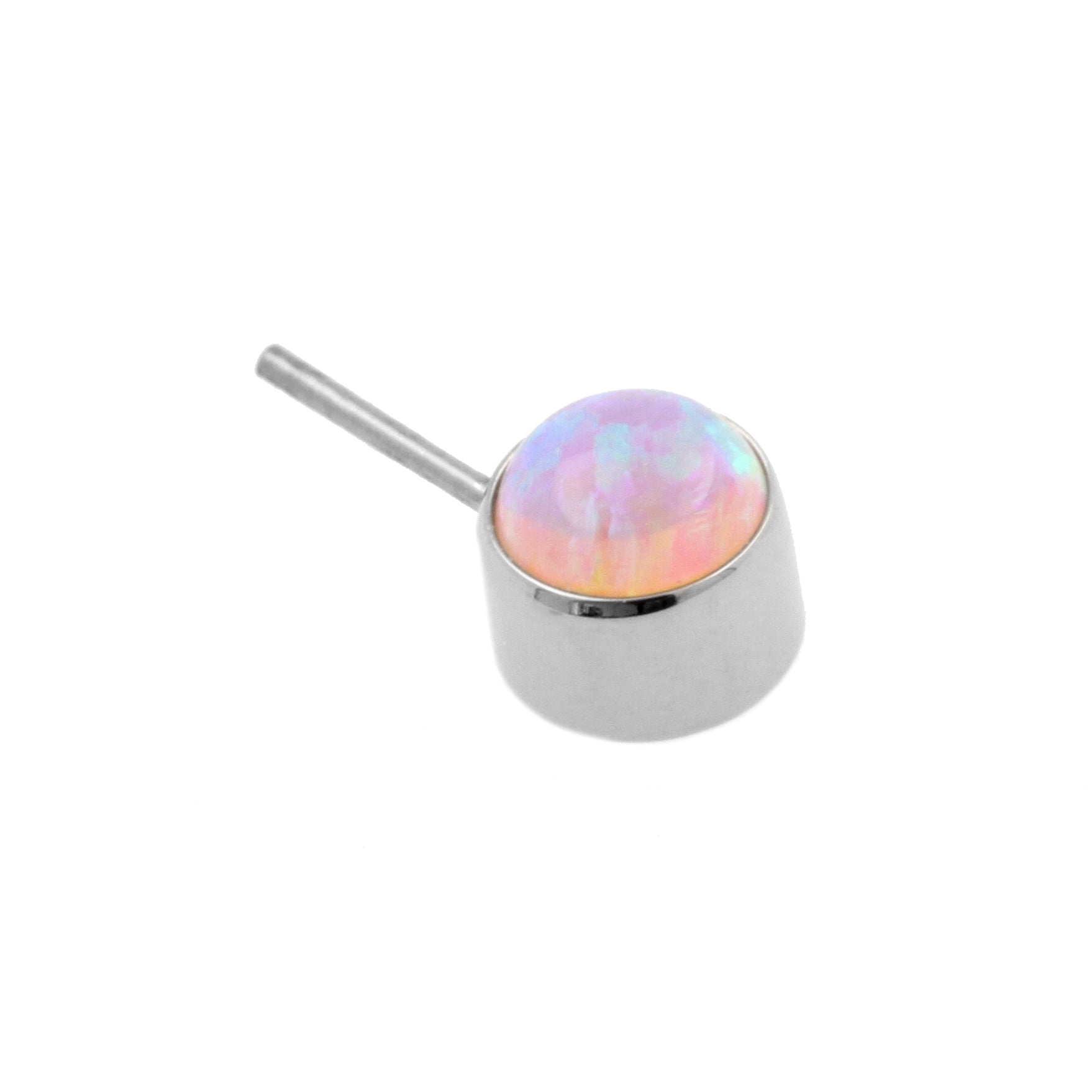 Titanium Opal Disc 90 Degrees - Pink Opal