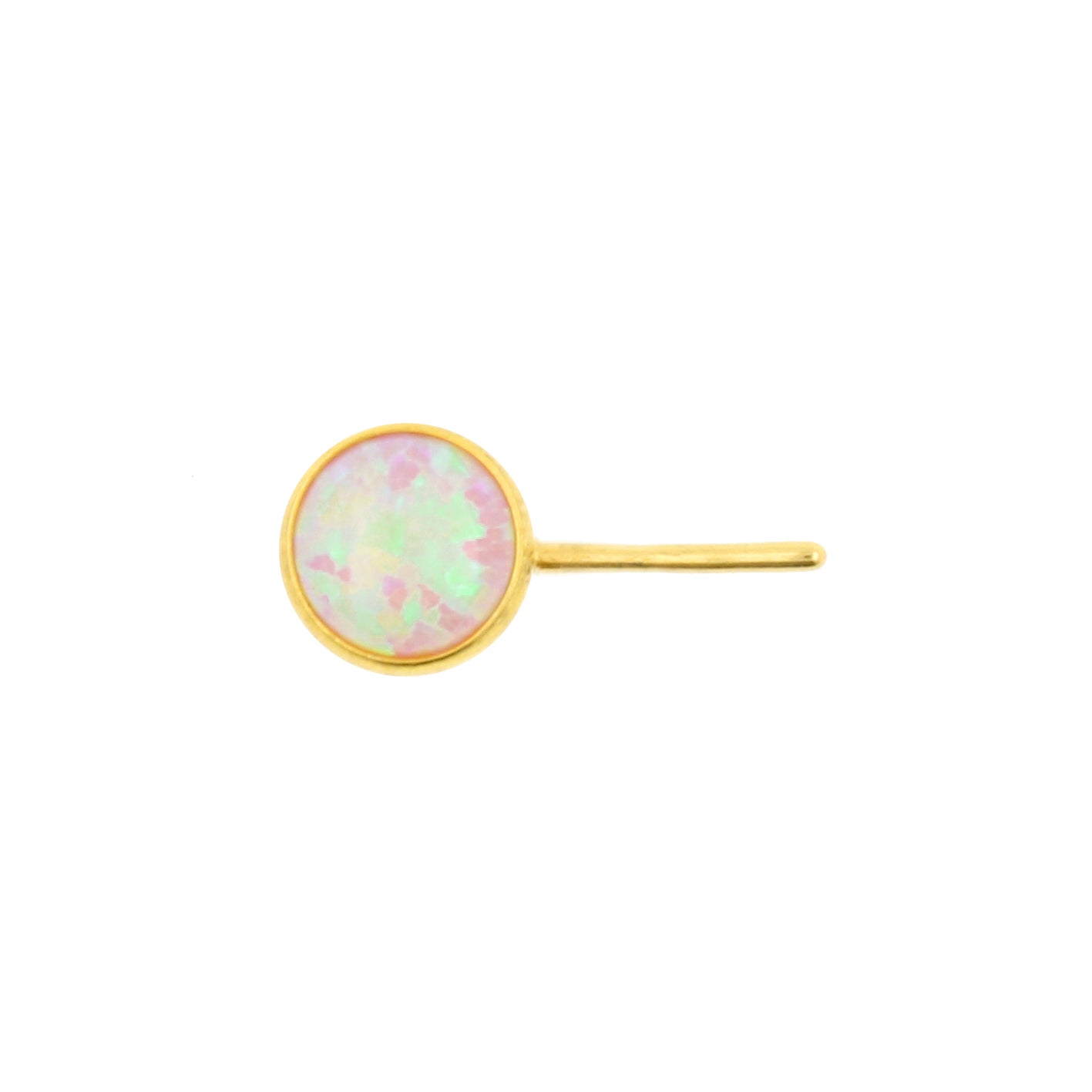 Titanium Opaal Disc 90 graden - Pink Opal