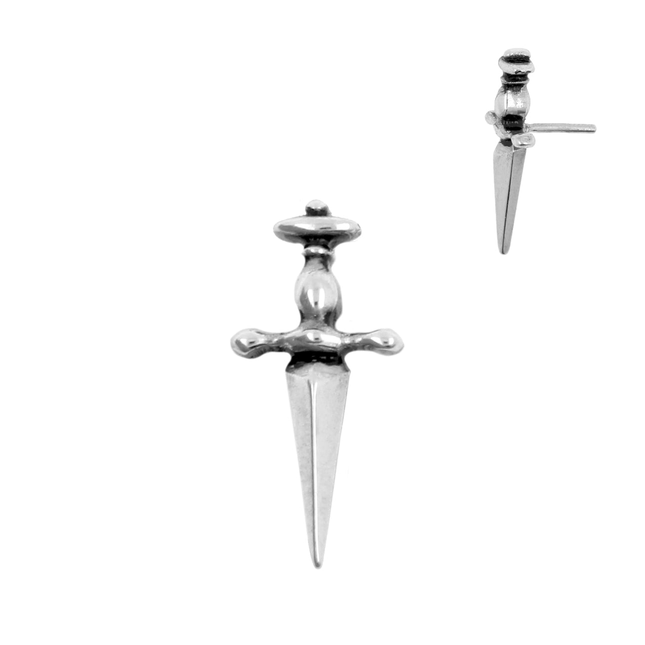 Nikkelvrij Stalen Dagger Attachment - Zilver