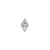 Nikkelvrij Stalen Diamond Attachment - Zilver
