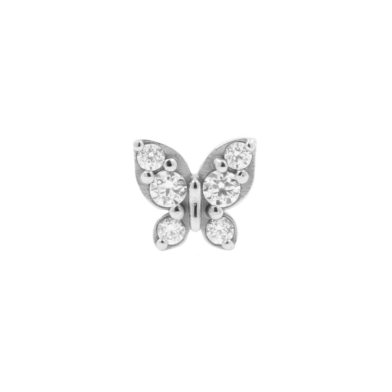 Nikkelvrij Stalen Butterfly Attachment - Clear