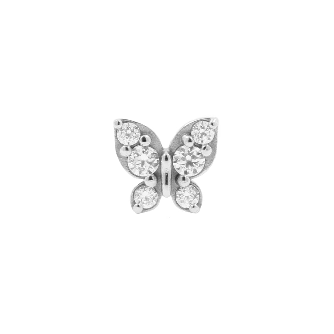 Nikkelvrij Stalen Butterfly Attachment - Clear