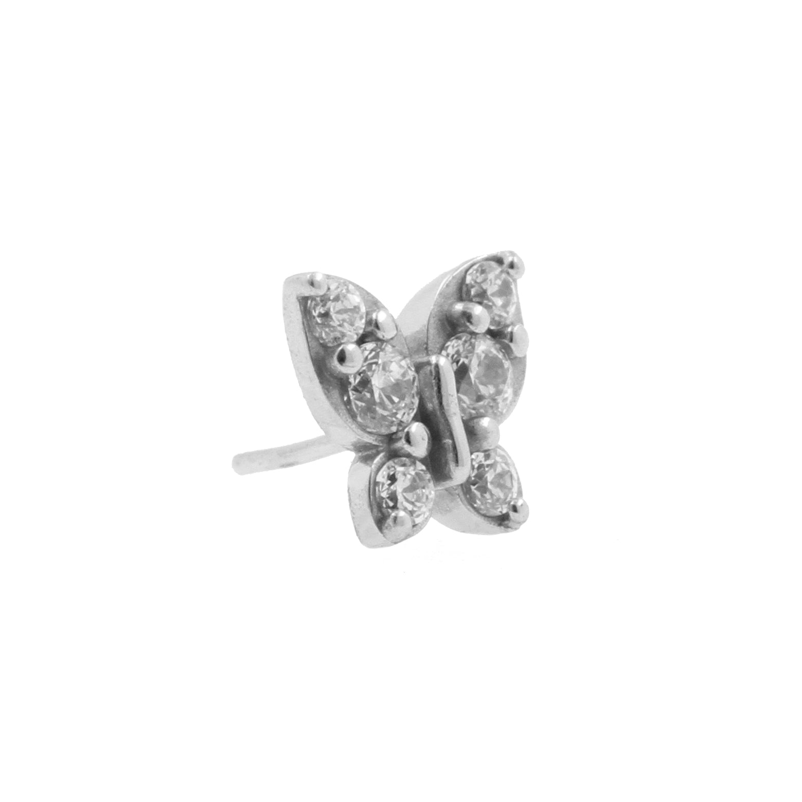 Nikkelvrij Stalen Butterfly Attachment - Clear