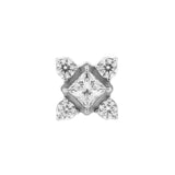 Nikkelvrij Stalen Square Cluster Attachment - Zilver