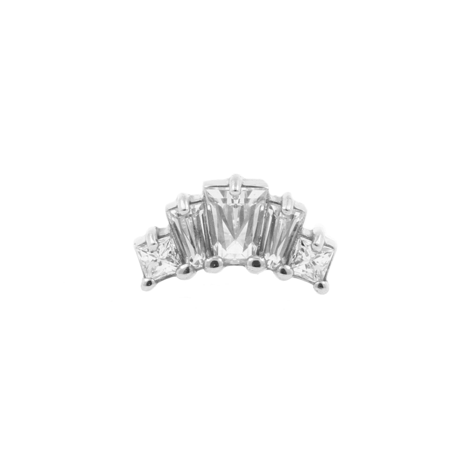 Nickel-Free Stainless Steel Tiara Attachment - Silver