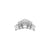 Nikkelvrij Stalen Tiara Attachment - Zilver