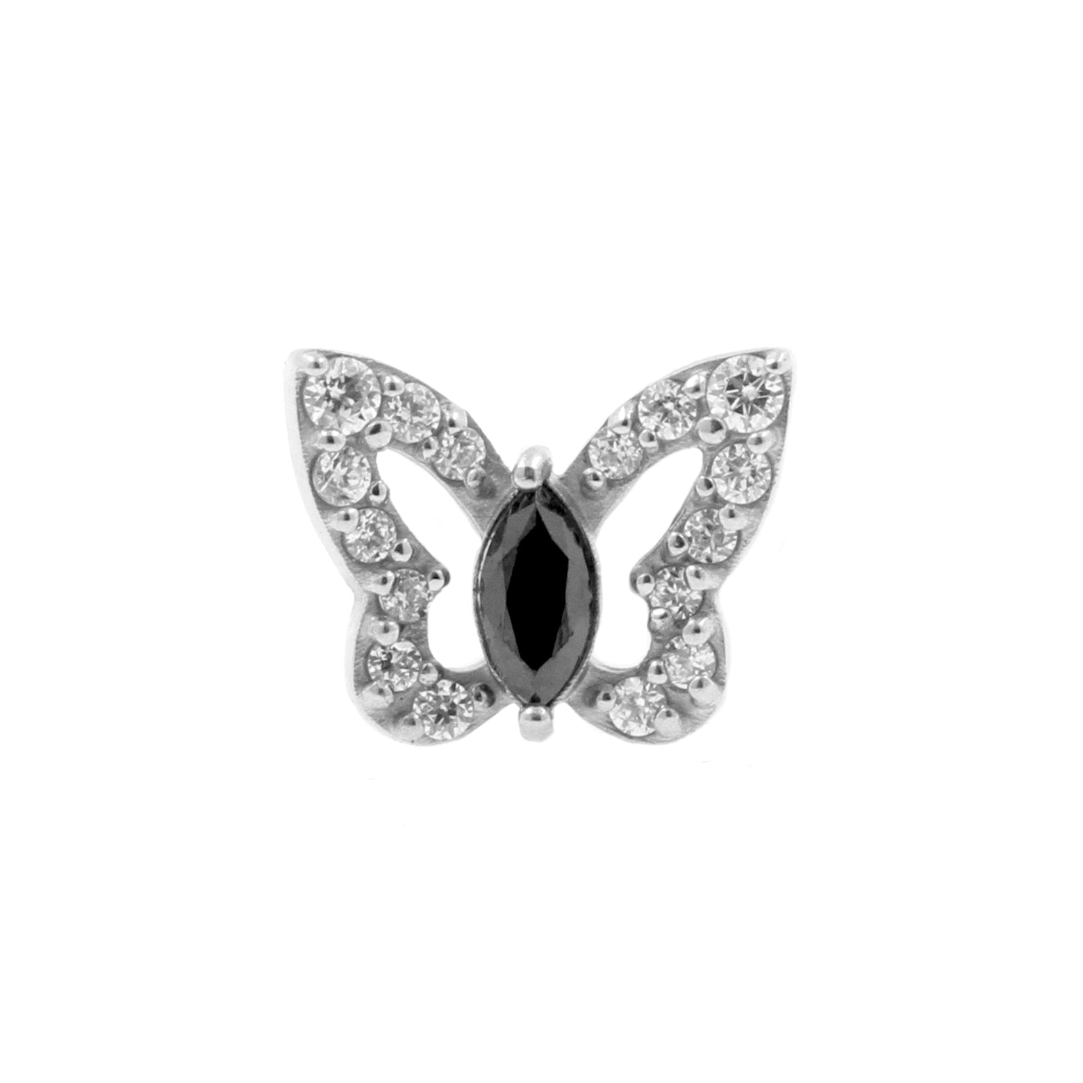 Nikkelvrij Stalen Butterfly Attachment - Black