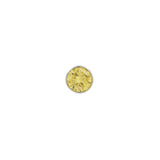Platinum Disc With Yellow Diamond