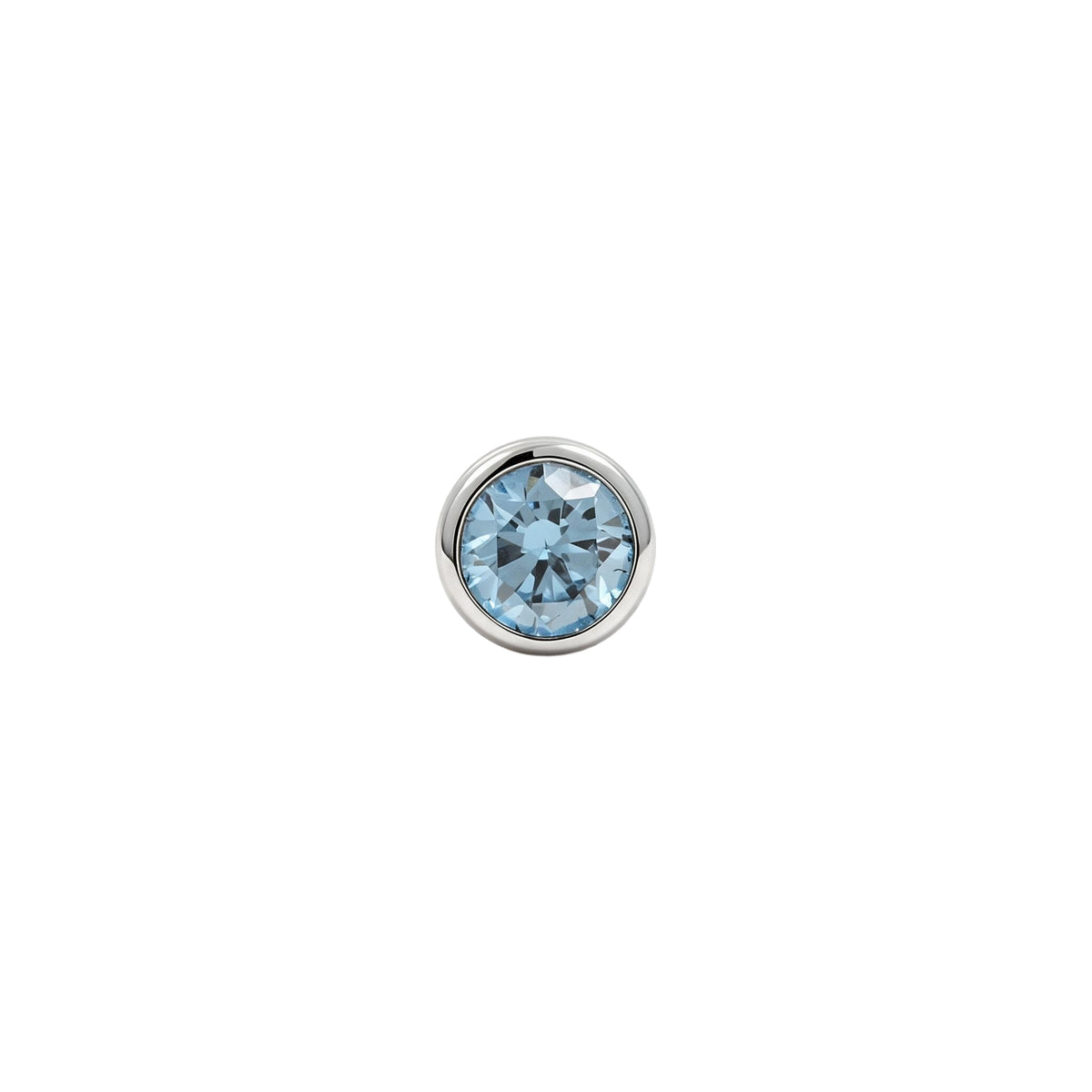 Platin Disc mit blauem Diamanten