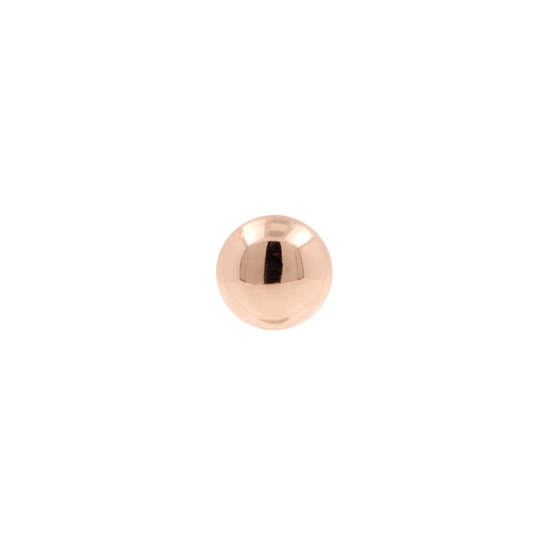 18 Karat Rose Gold Half Dome