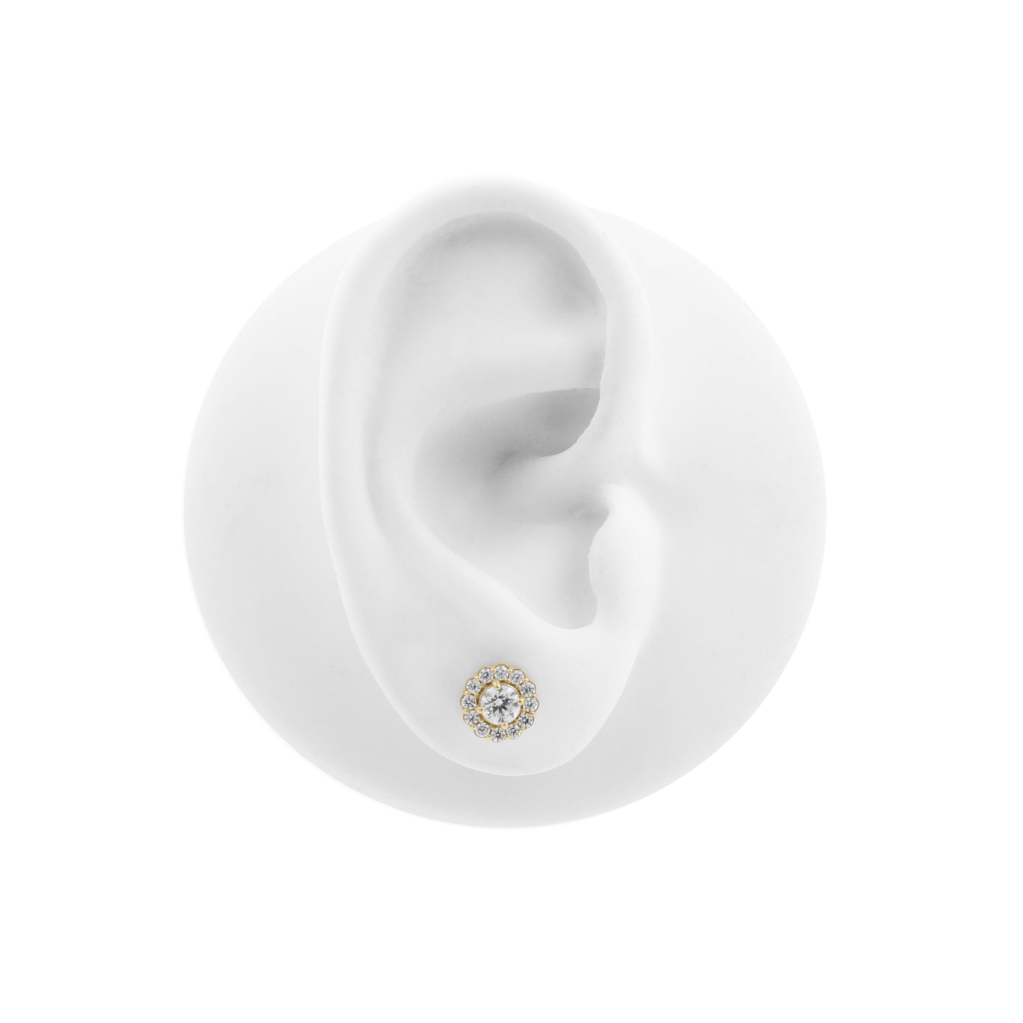 Nikkelvrij Staal - Zirkonia Large Disc - Goud