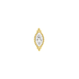 Nikkelvrij Staal - Zirkonia Vintage Marquise - Goud
