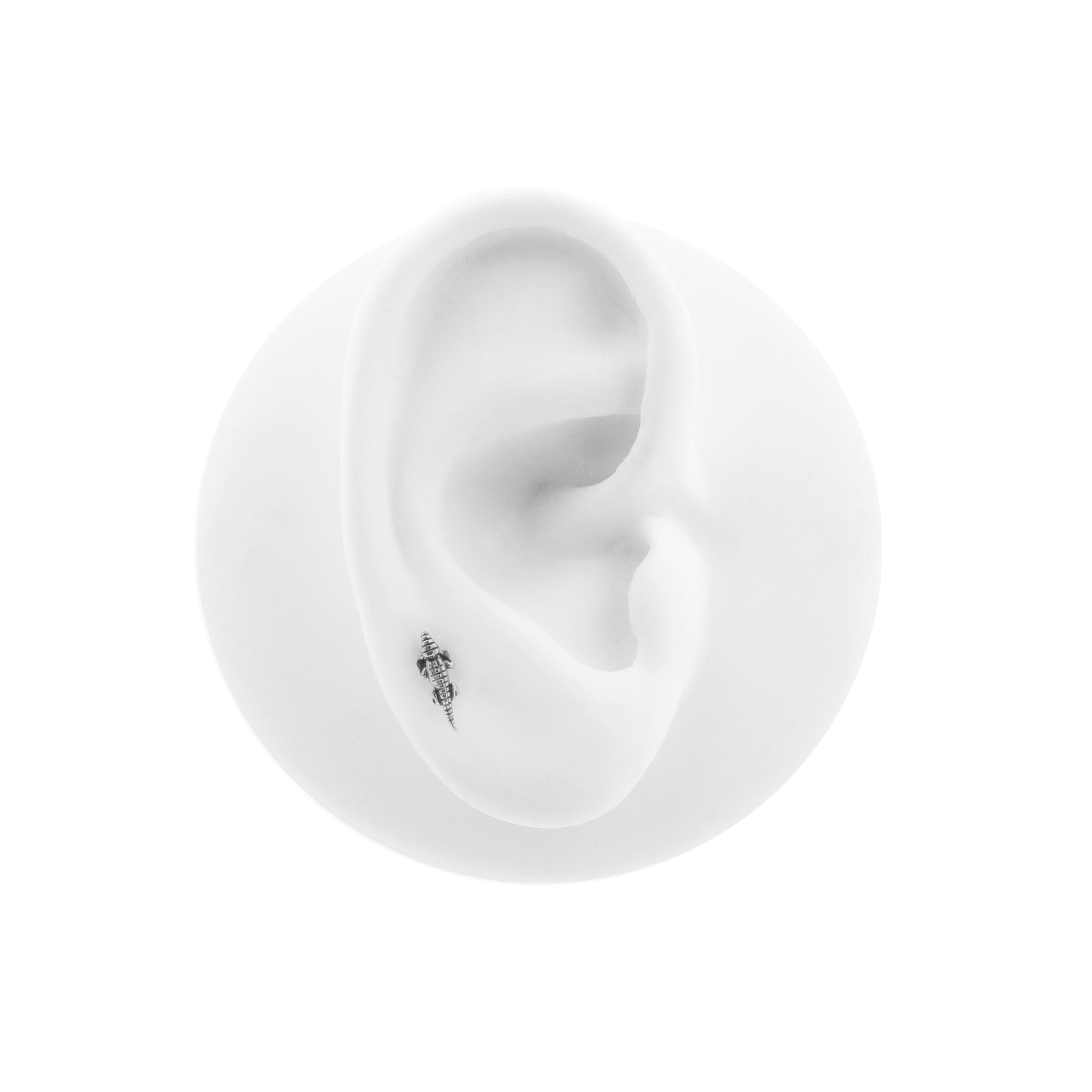 Chirurgisch Stalen Krokodil Top - Zilver