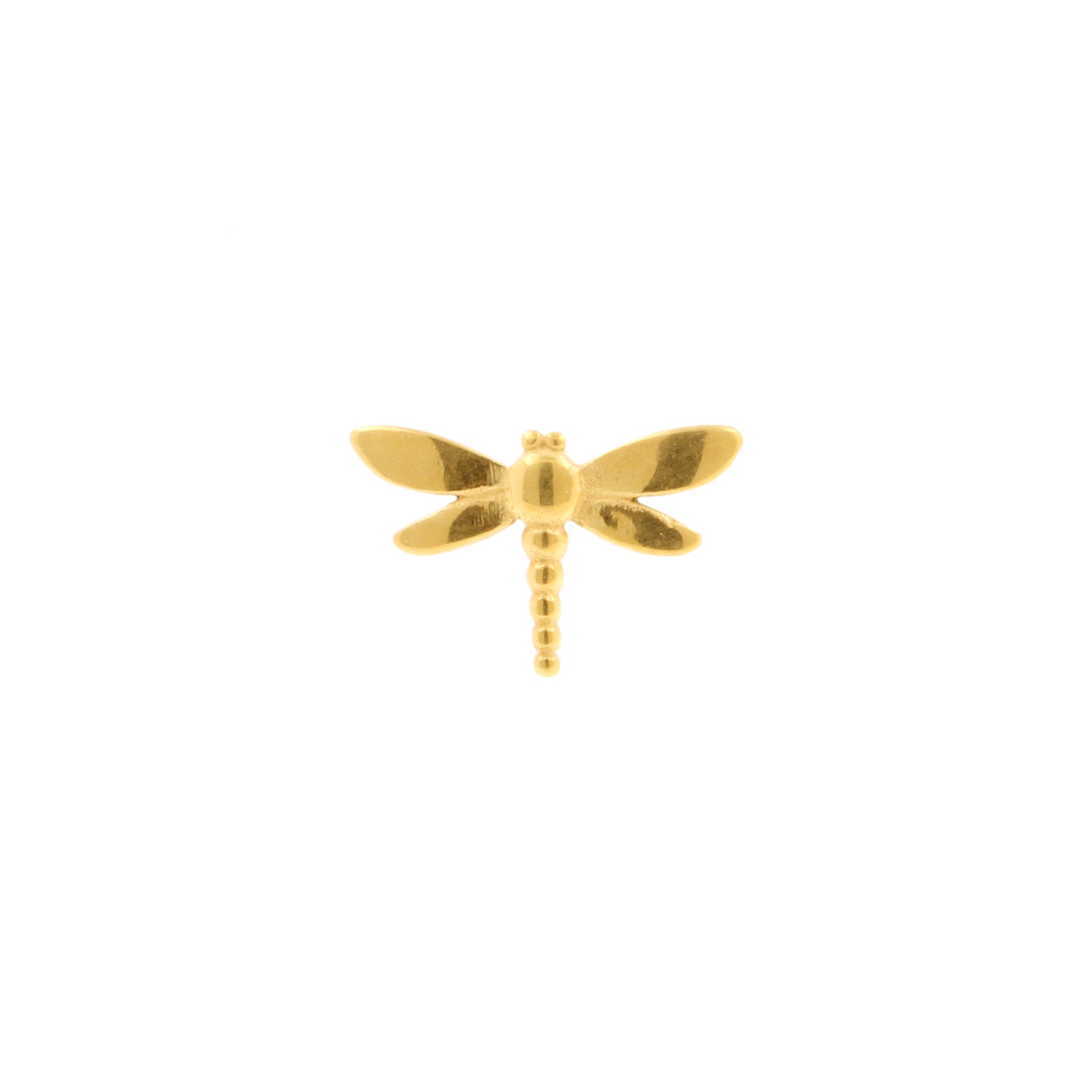 Surgical Steel Dragonfly Top - Gold