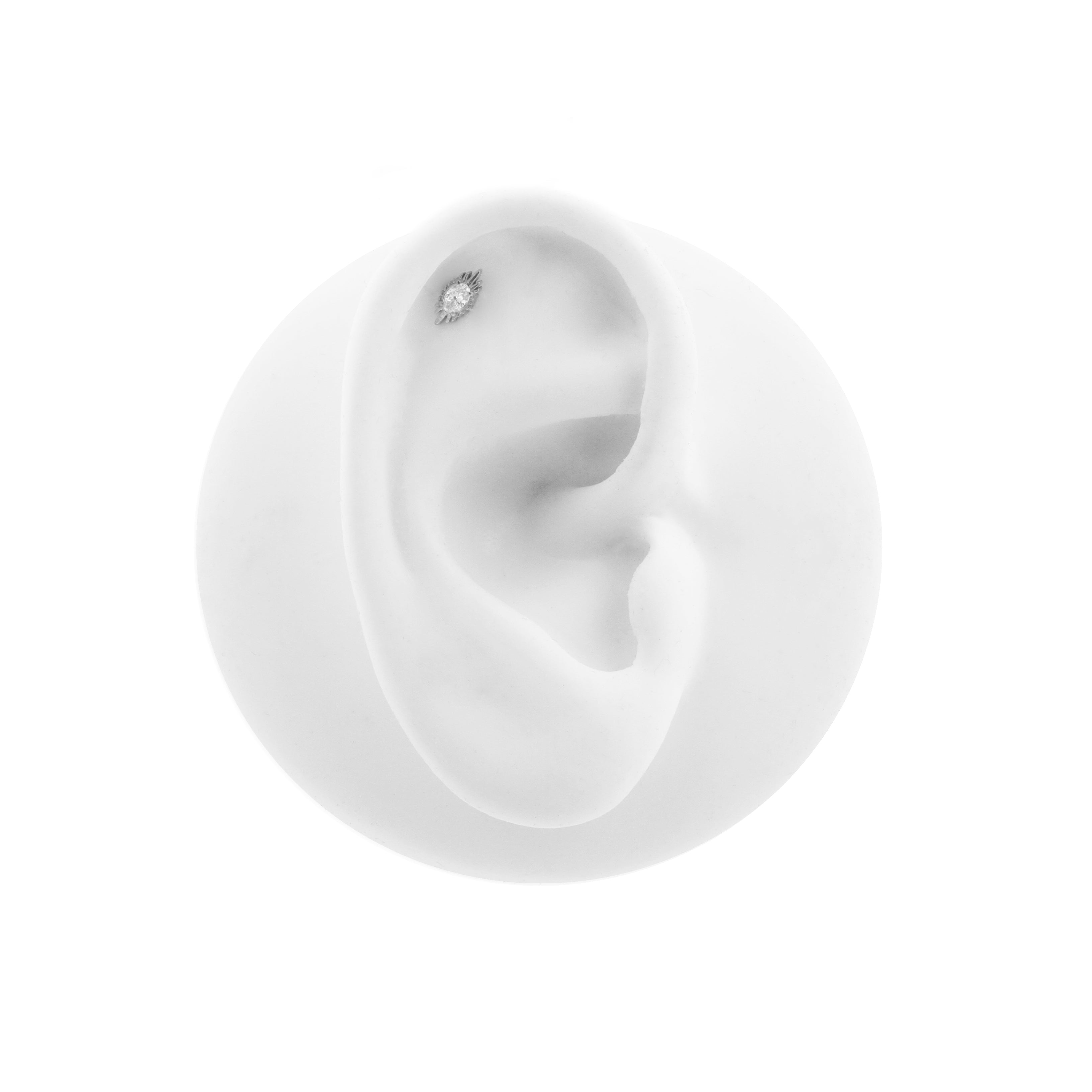 Surgical Steel Starburst Top - Silver