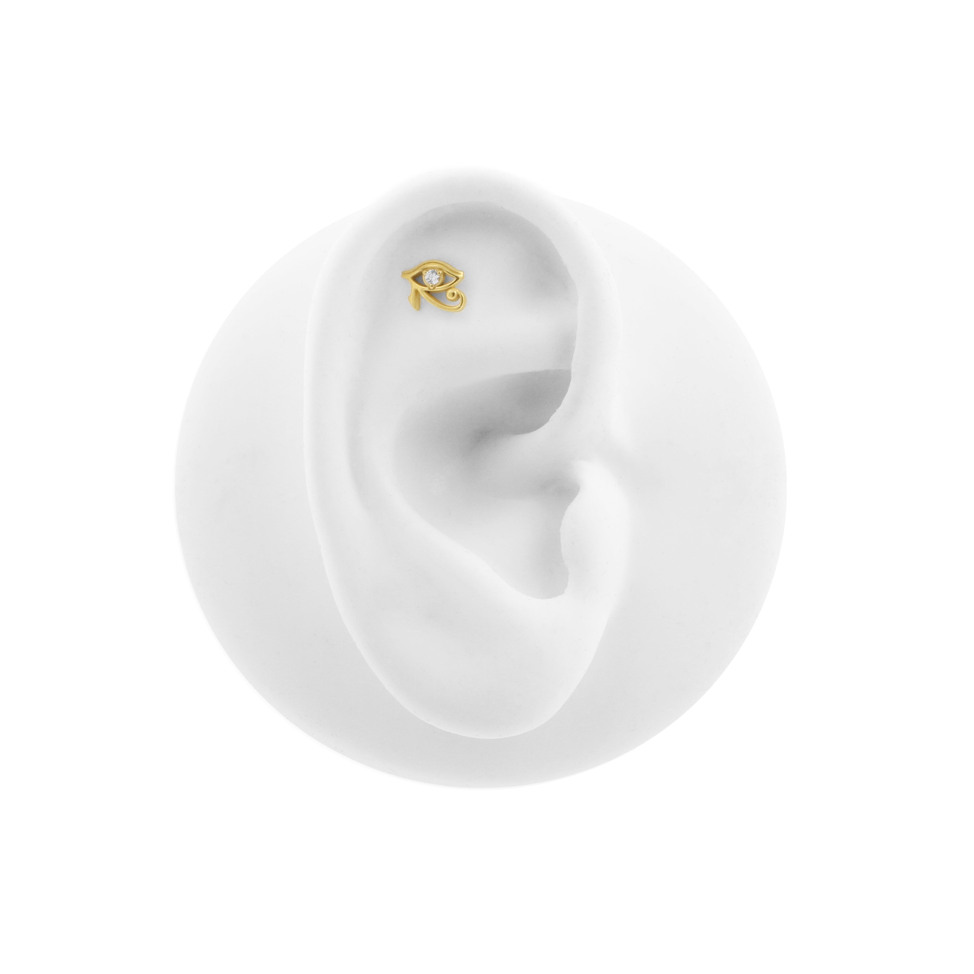 Chirurgisch Stalen Oog van Horus Top - Goud