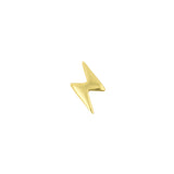 Titanium Threadless Top - Flash Left Gold