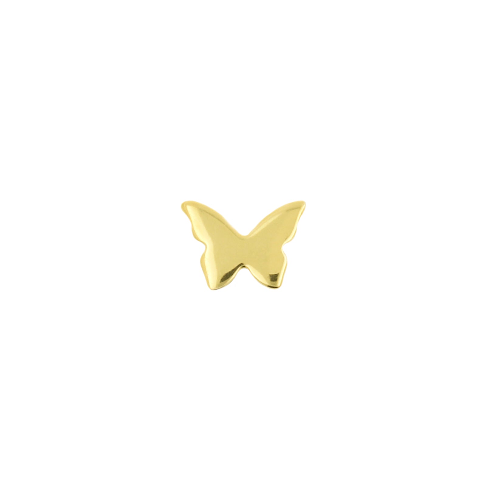 Titanium Threadless Top - Butterfly Gold