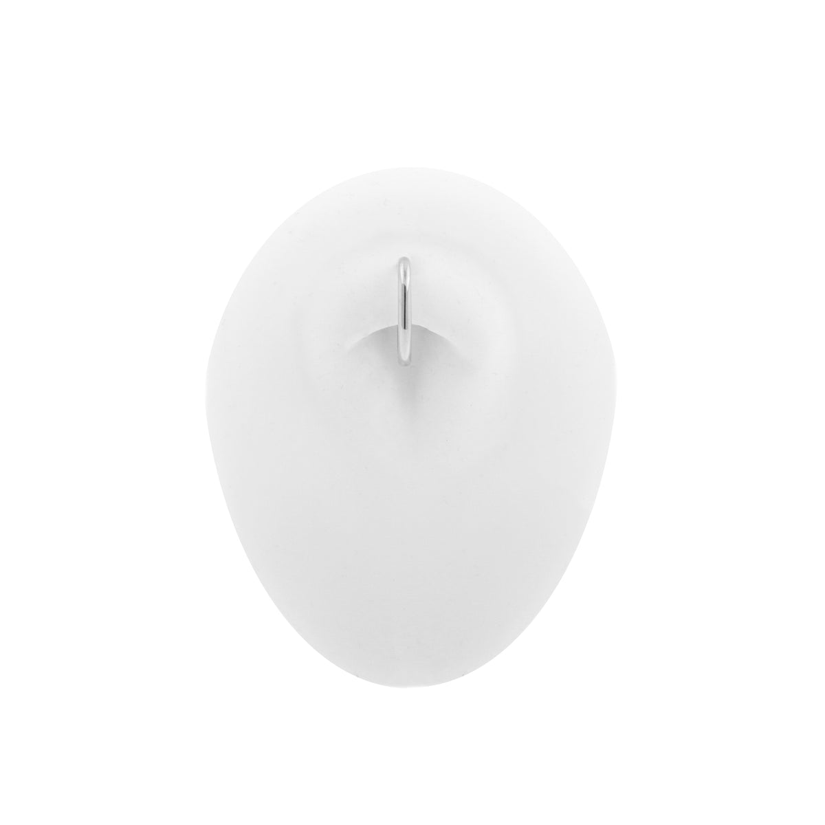 18 Karaats Witgoud Ovale Navelclicker