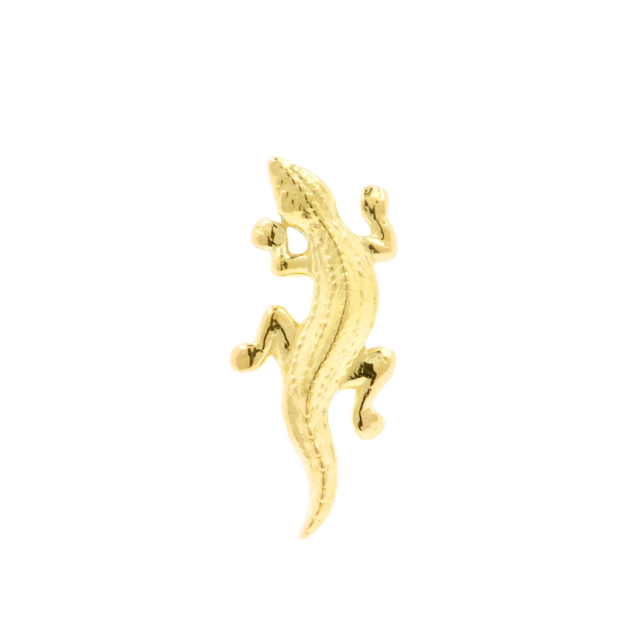 18 Karat Gold Gecko