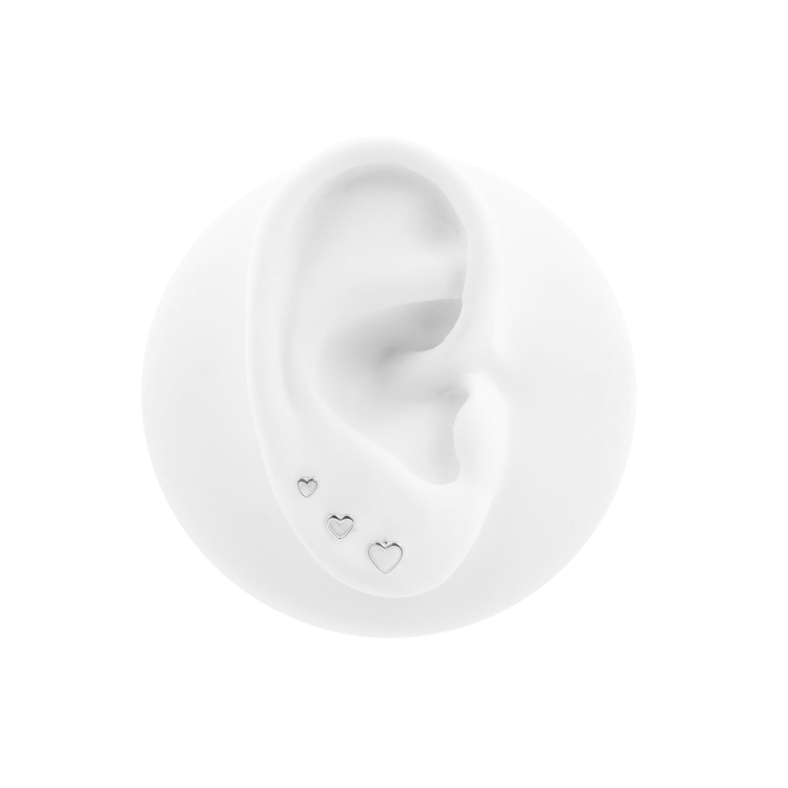 18 Karaats Witgouden Hartje