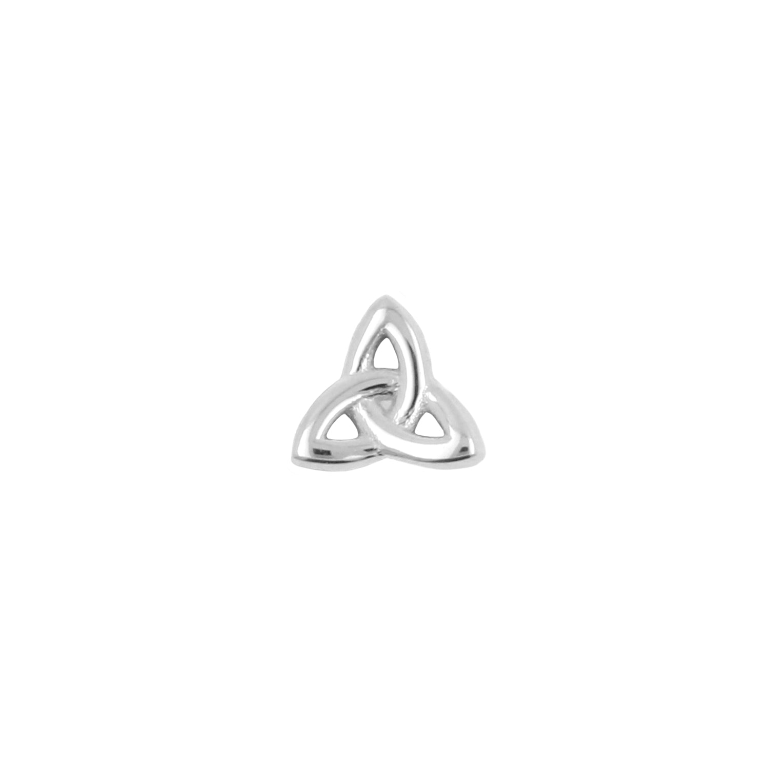 18 Karat White Gold Triquetra