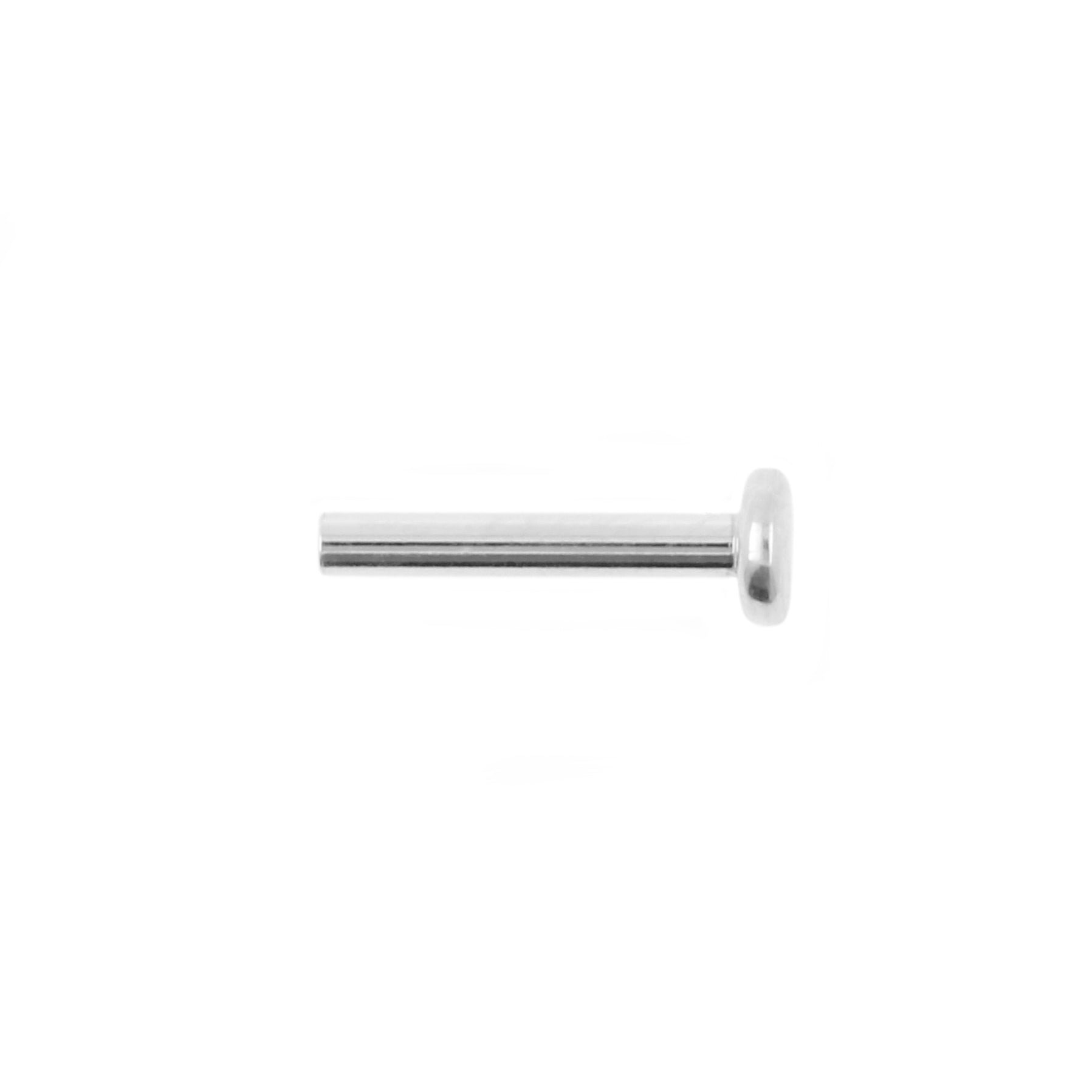 18 Karat White Gold Labret Stud