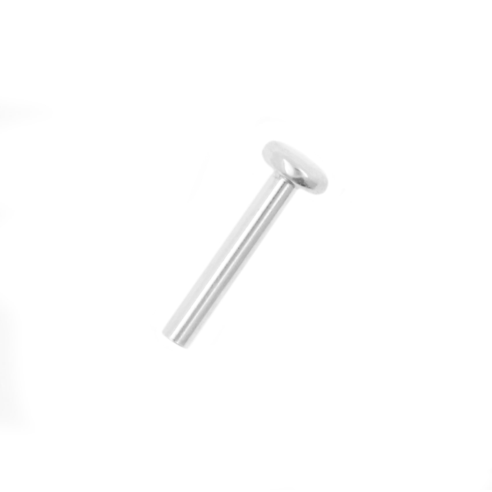 18 Karat White Gold Labret Stud