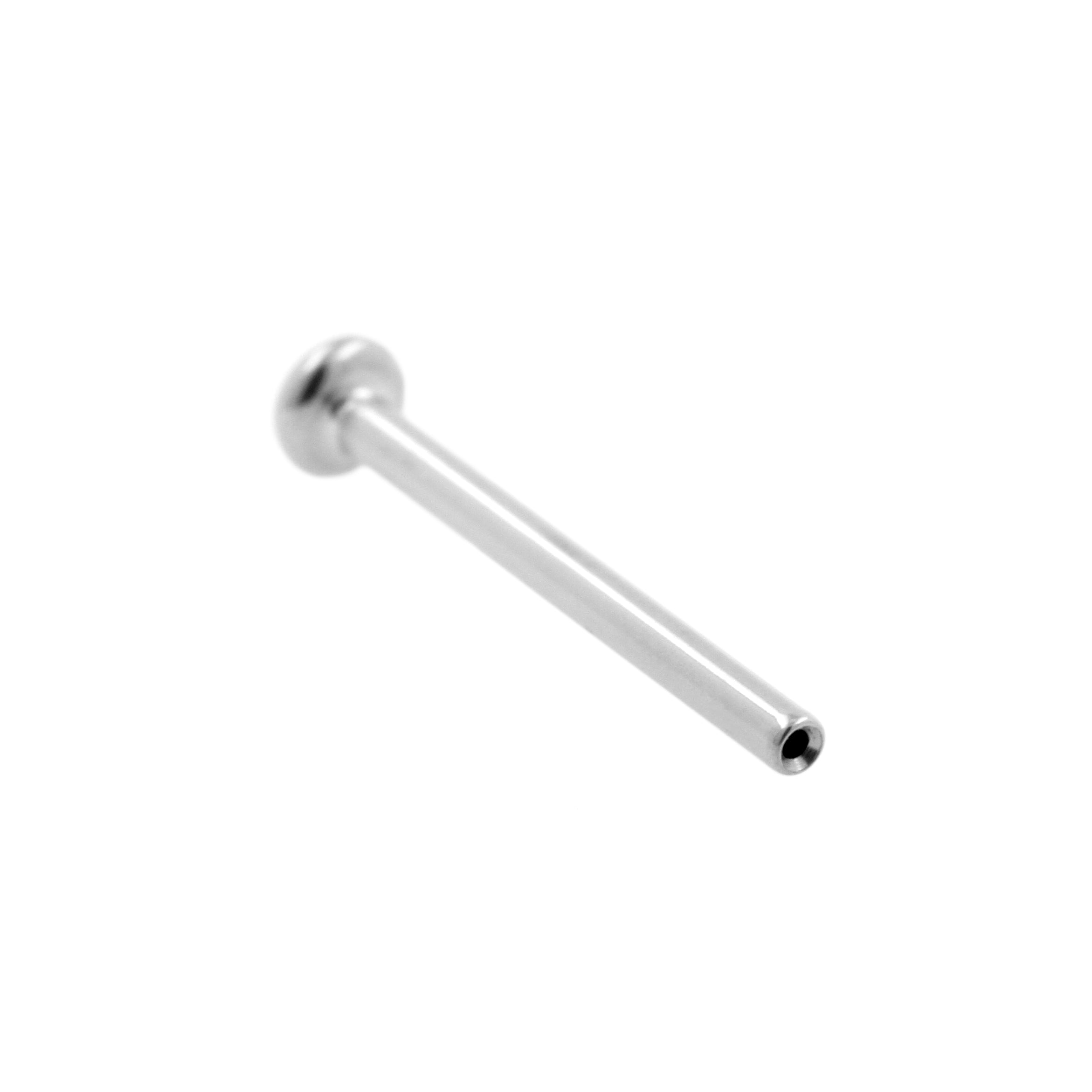 Titanium Flatback Stud Silver