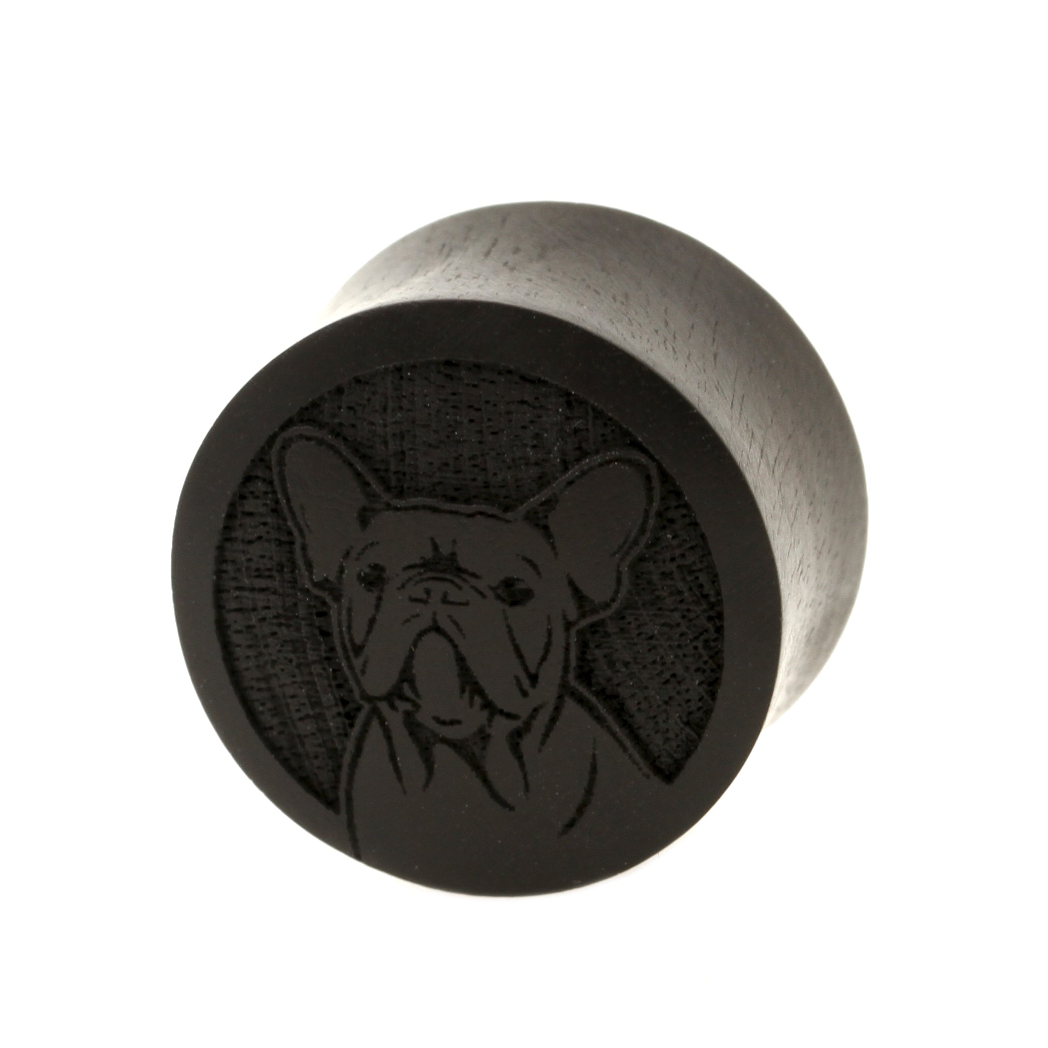 Houten Frenchies Plugs - Areng Zwart