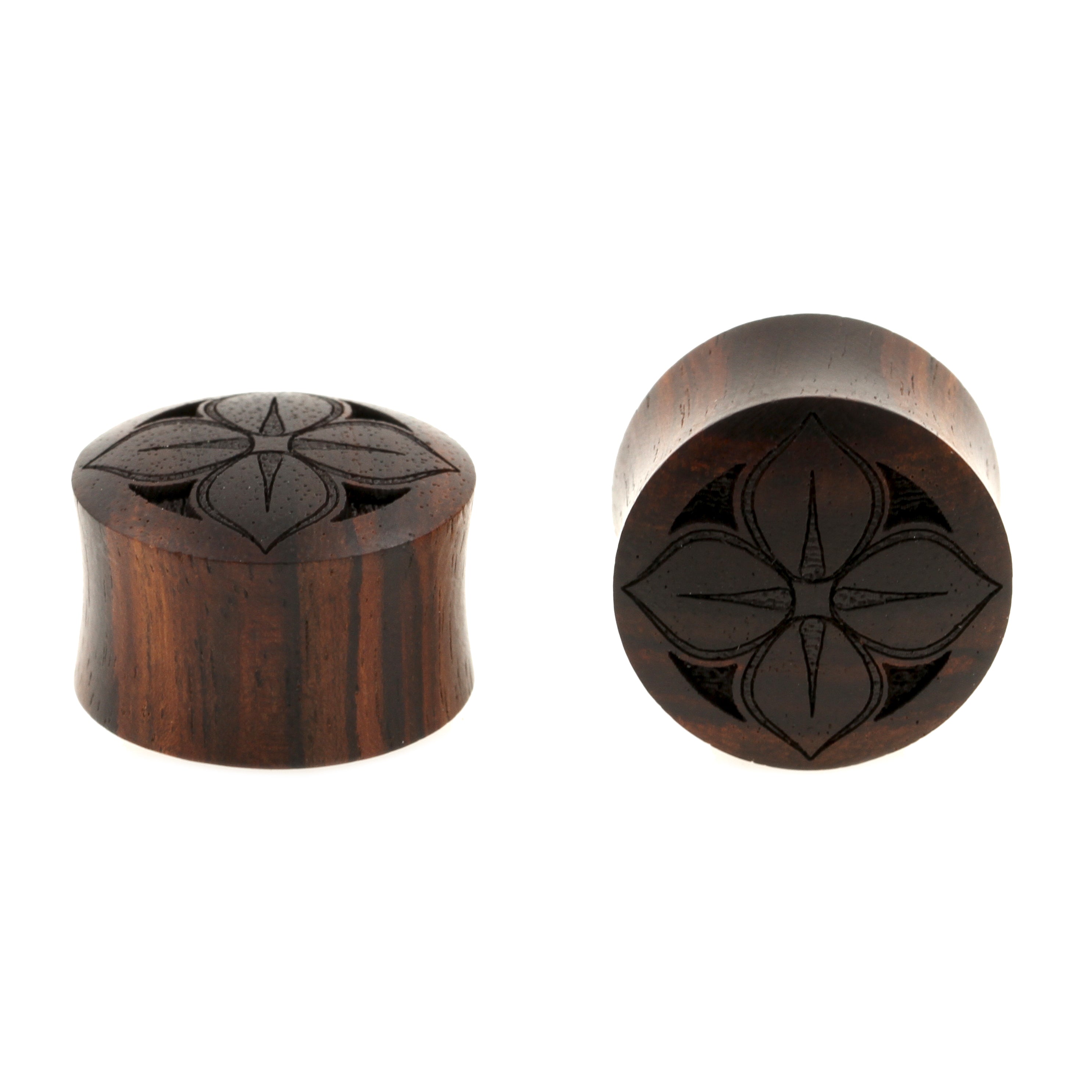 Wood Lotus Plugs - Sono Dark Brown