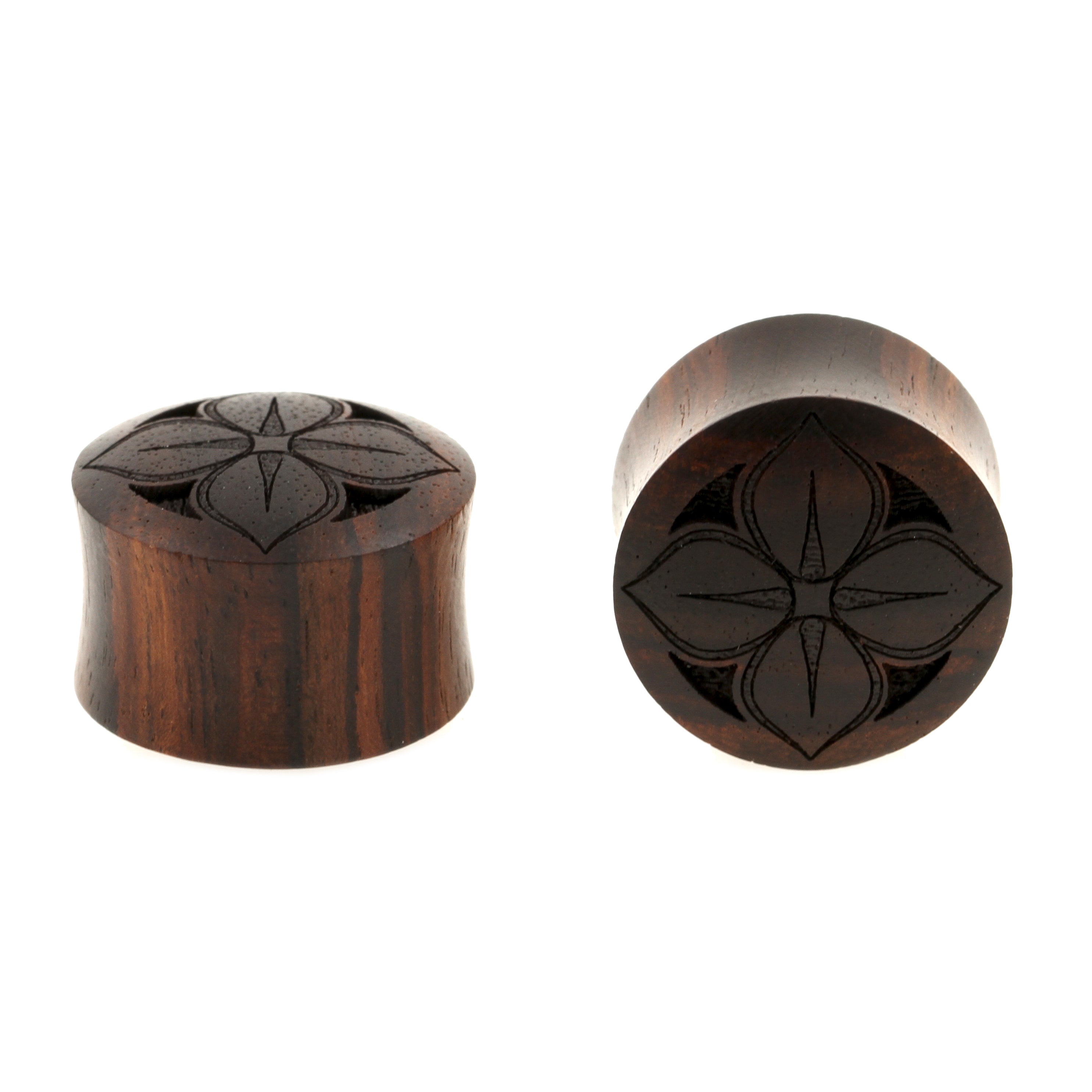 Houten Lotus Plugs - Sono Donkerbruin